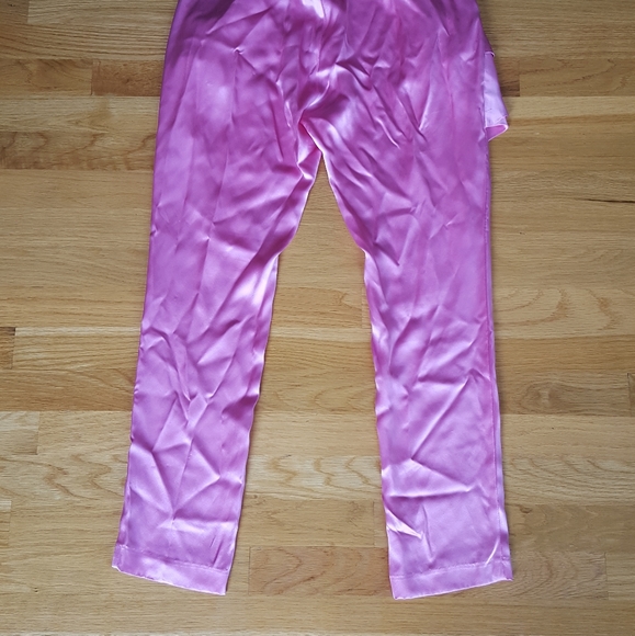 Thomas Wylde $995 Silk Pink Trouser Pants Size M - Picture 9 of 10